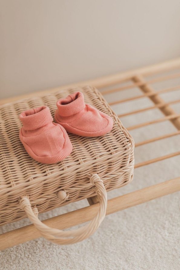 Stretchy Ribbed Baby Booties