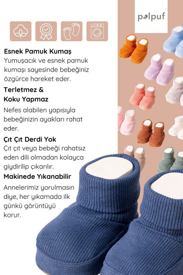 Cozy Stretchy Baby Booties