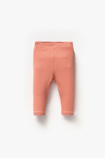 Polpuf Ribbed Leggings for Girls Aged 0-5