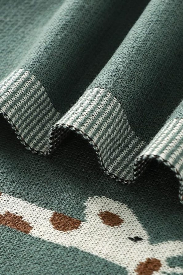 Battani.Co Knit Baby Blanket for Boys and Girls 85cm x 85cm