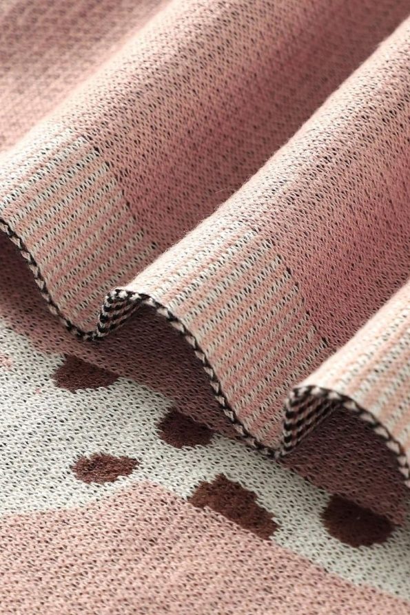 Battani.Co Knit Baby Blanket for Boys and Girls 85cm x 85cm