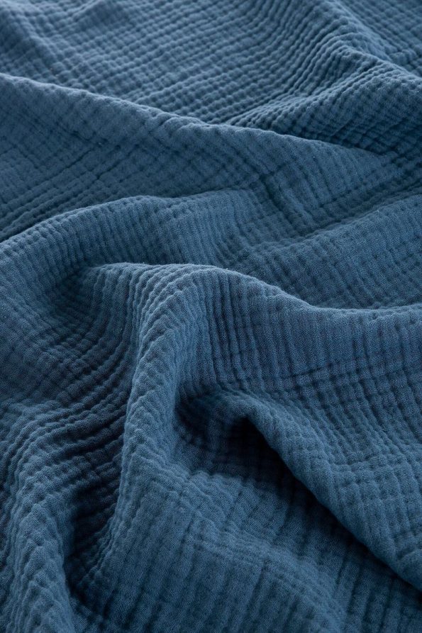 Caline Baby 4-Layer Muslin Blanket 120x120cm - Navy