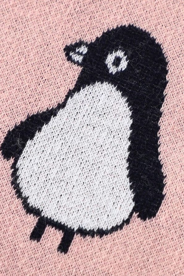 Battani.Co Knit Baby Blanket for Boys and Girls 85cm x 85cm Penguin
