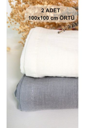 Vita Cherie 2-Piece Muslin Baby Blanket Set
