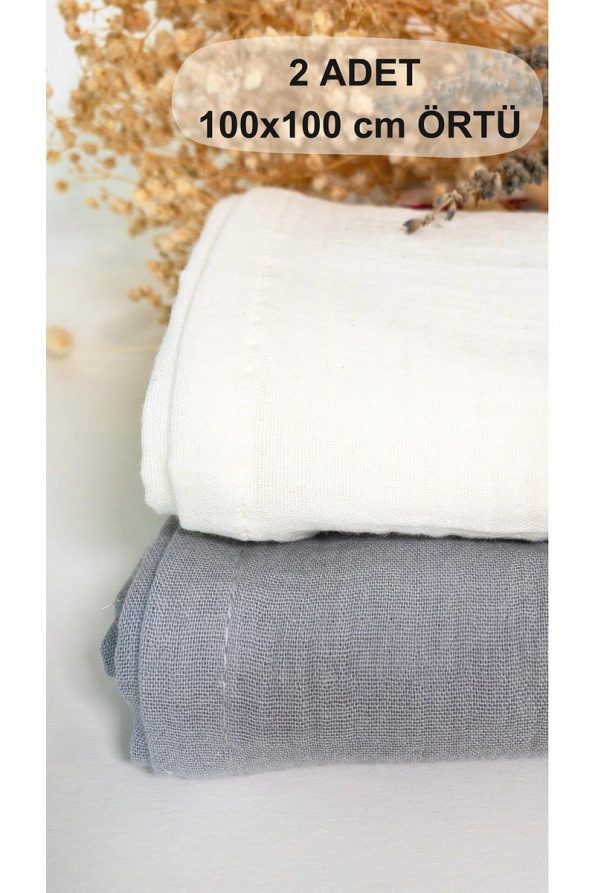 Vita Cherie 2-Piece Muslin Baby Blanket Set