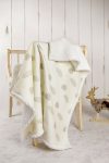 HAMUR Fluffy Baby Blanket 80x100 Cm Melis Sheep Wool Blanket