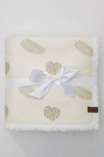 HAMUR Fluffy Baby Blanket 80x100 Cm Melis Sheep Wool Blanket