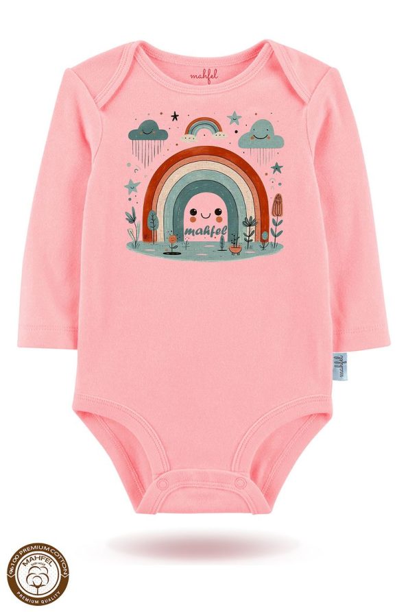 MAHFEL 2-Pack Organic Cotton Printed Baby Bodysuit