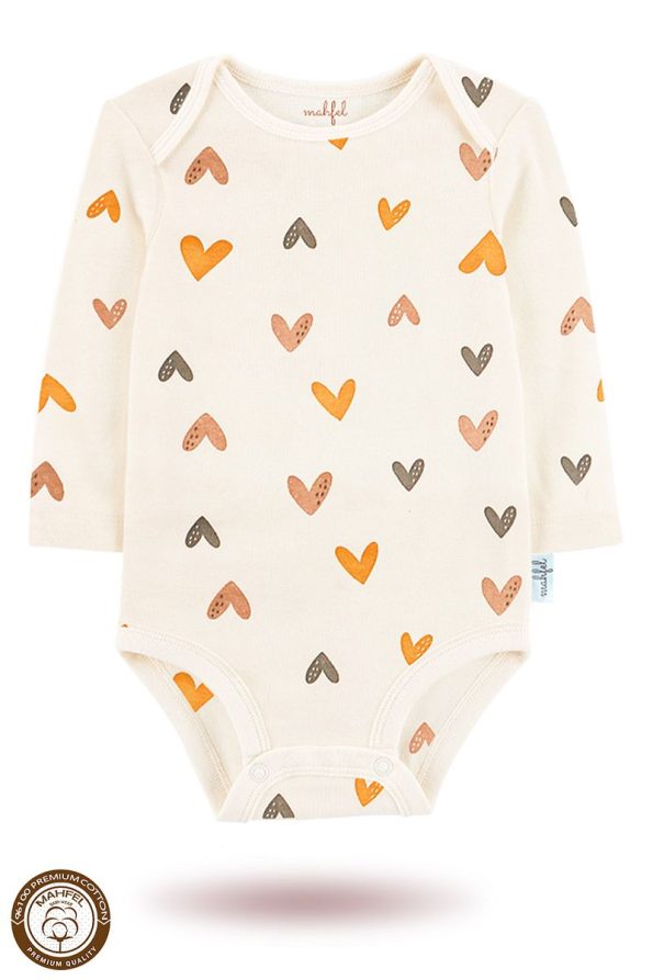 MAHFEL 2-Pack Organic Cotton Printed Baby Bodysuit