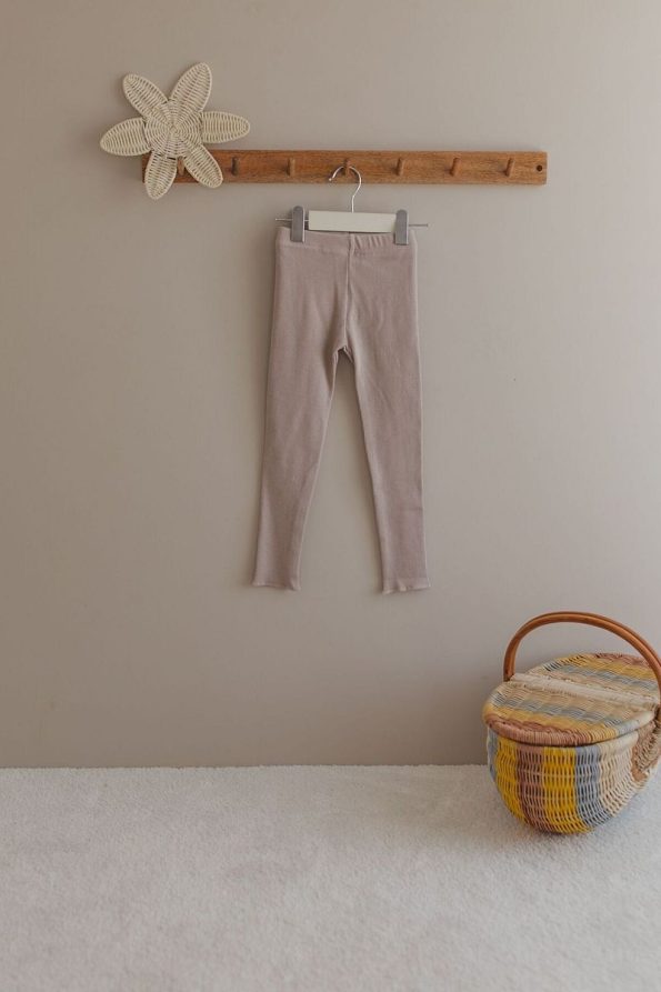 Mamareng Ribbed Cotton Kids Leggings