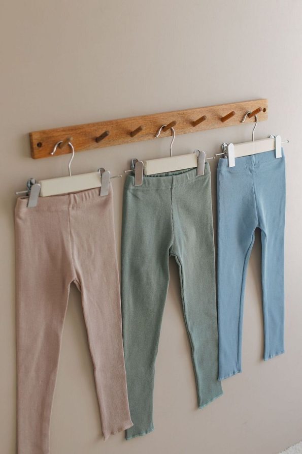 Mamareng Ribbed Cotton Kids Leggings