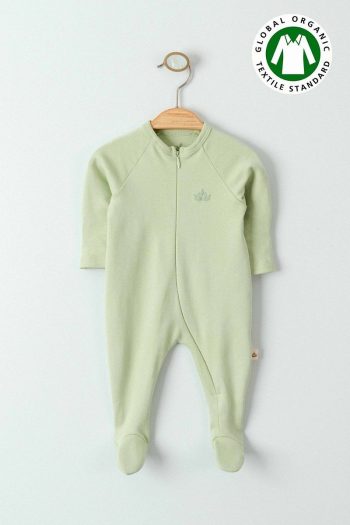 Minytrendy Organic Newborn Zip-Up Romper Set