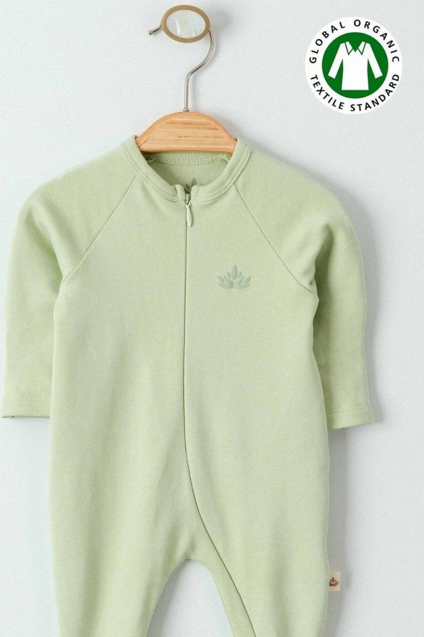 Minytrendy Organic Newborn Zip-Up Romper Set