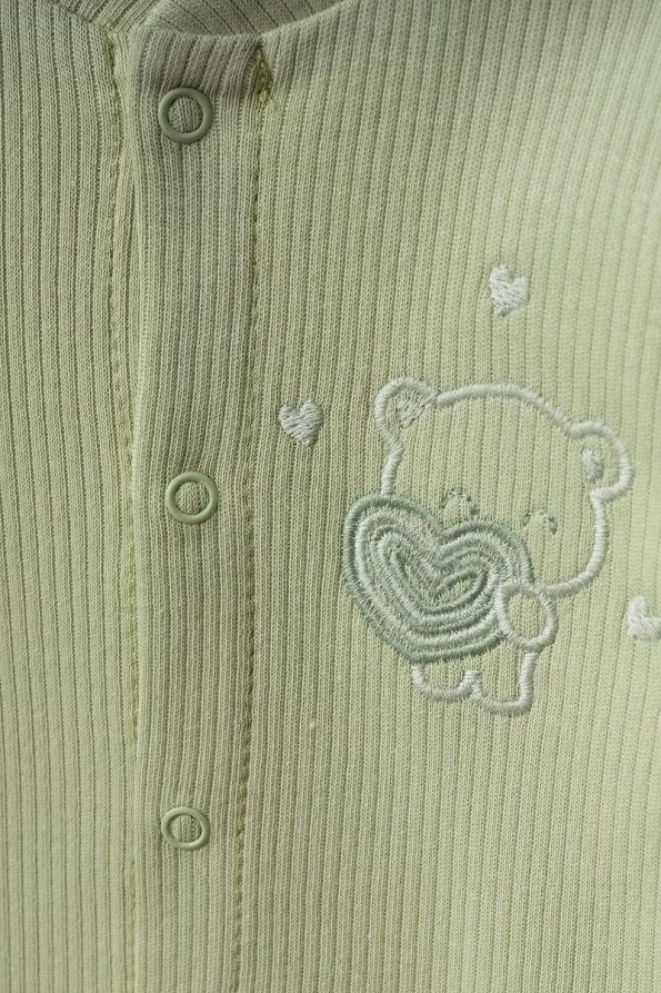 Bebitof Heart Pattern 5-Piece Newborn Baby Hospital Exit Bodysuit Set 100% Cotton