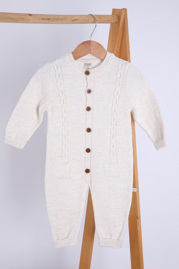 Babyhola Organic 100% Knit Unisex Baby Romper Set