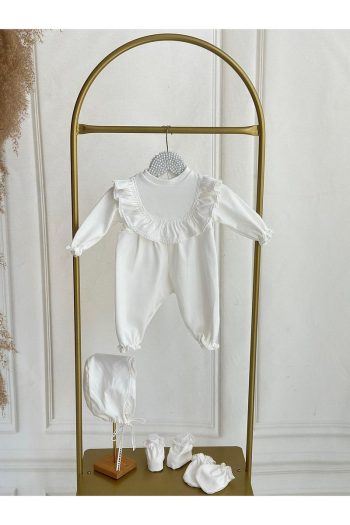 Hobidik Baby Kids Cotton Lace Hospital Outfit Set