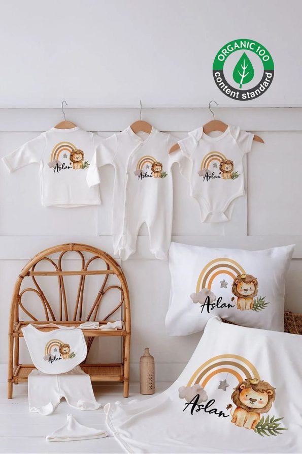 Lilabio 100% Organic Personalized Lion Hospital Set