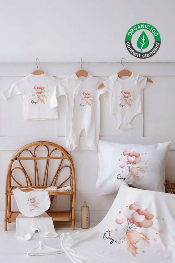 Lilabio 100% Organic Personalized Bunny Hospital Set