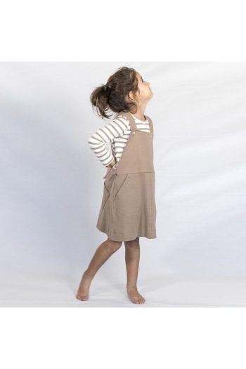 PHOCA Organic Girls' Dungaree Dress