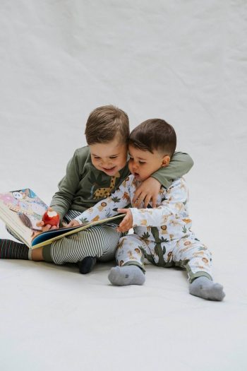Molica Baby Long Sleeve Printed Organic Cotton Onesie