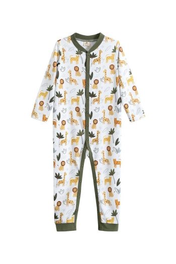 Molica Baby Long Sleeve Printed Organic Cotton Onesie