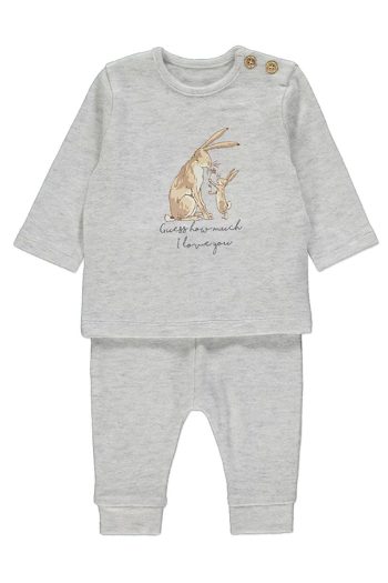 Guess How Much I Love You Gray Baby Outfit