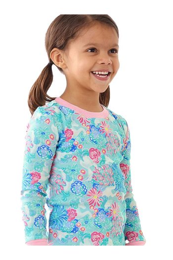 Lilly Pulitzer Unicorns in Bloom Organic Pajama Set for Girls