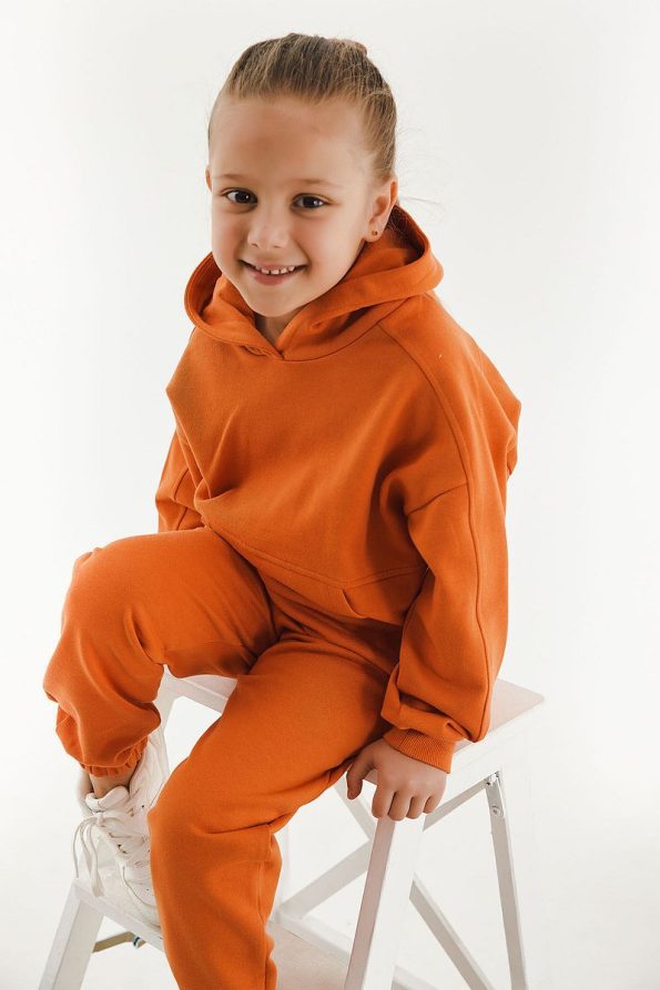 Rolypoly Hooded Brick Red Girls' Tracksuit