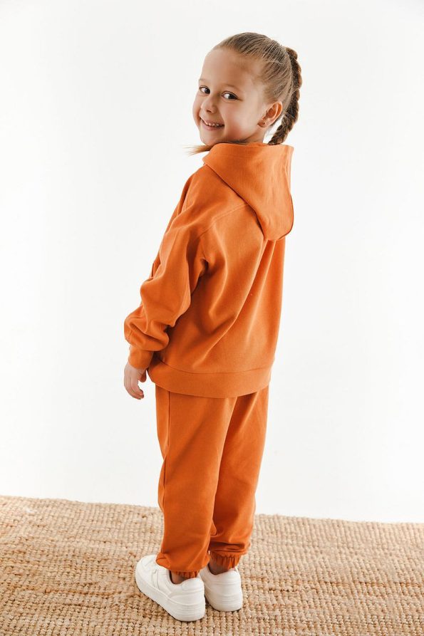 Rolypoly Hooded Brick Red Girls' Tracksuit