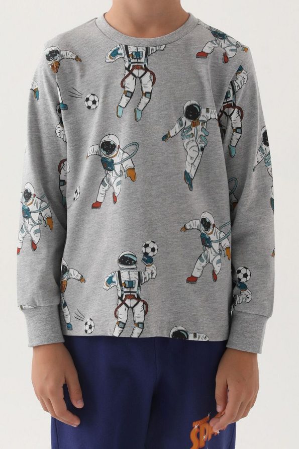 Rolypoly Spacemen Gray Boys' Tracksuit