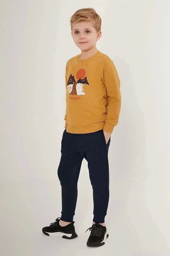 Rolypoly Sunset Brown Boys' Tracksuit
