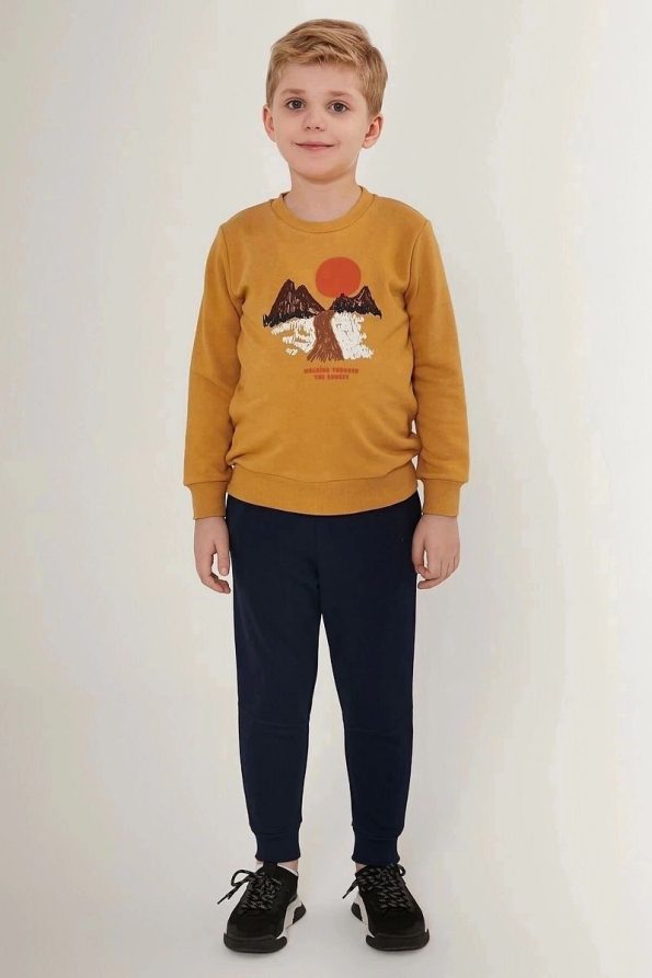 Rolypoly Sunset Brown Boys' Tracksuit