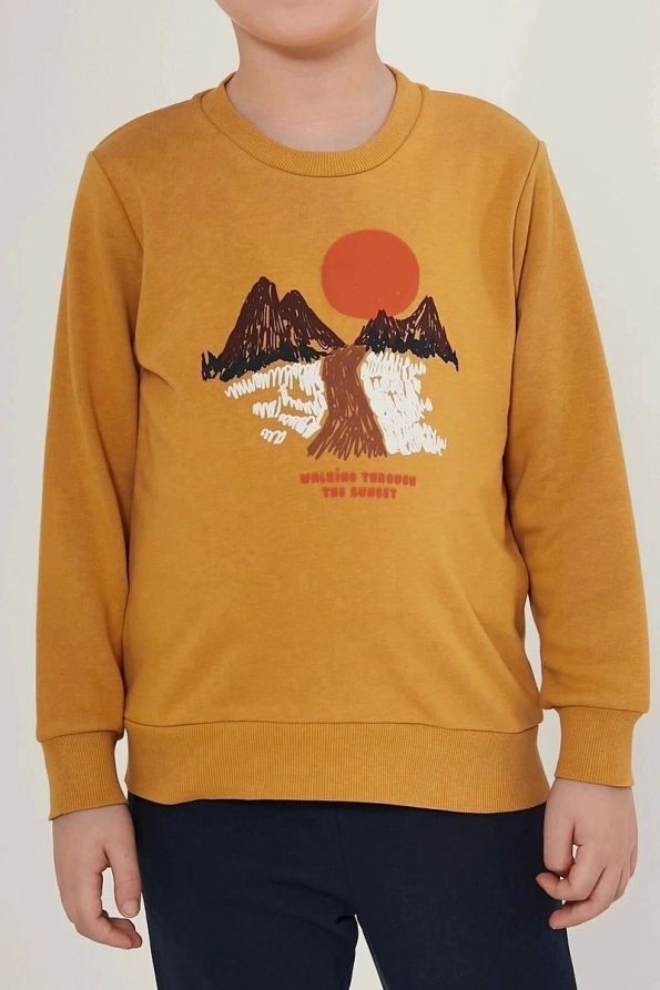 Rolypoly Sunset Brown Boys' Tracksuit