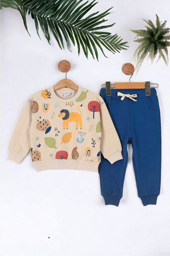 Ege Baby Boys' Seasonal Nature-Themed Oversized Two-Piece Set