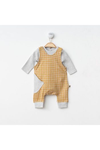 Minimus Newborn Cotton Overall and Sweatshirt Set for Boys and Girls