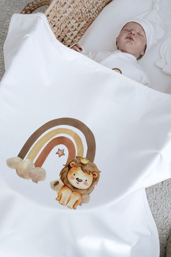 Tuğba Swan Organic 11-Piece Hospital Set - Little Baby - Lion Rainbow