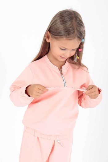 AHENGİM Kids Girls Printed Trendy Tracksuit