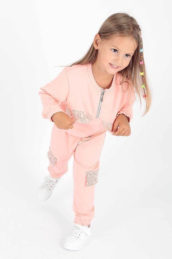 AHENGİM Kids Girls Printed Trendy Tracksuit