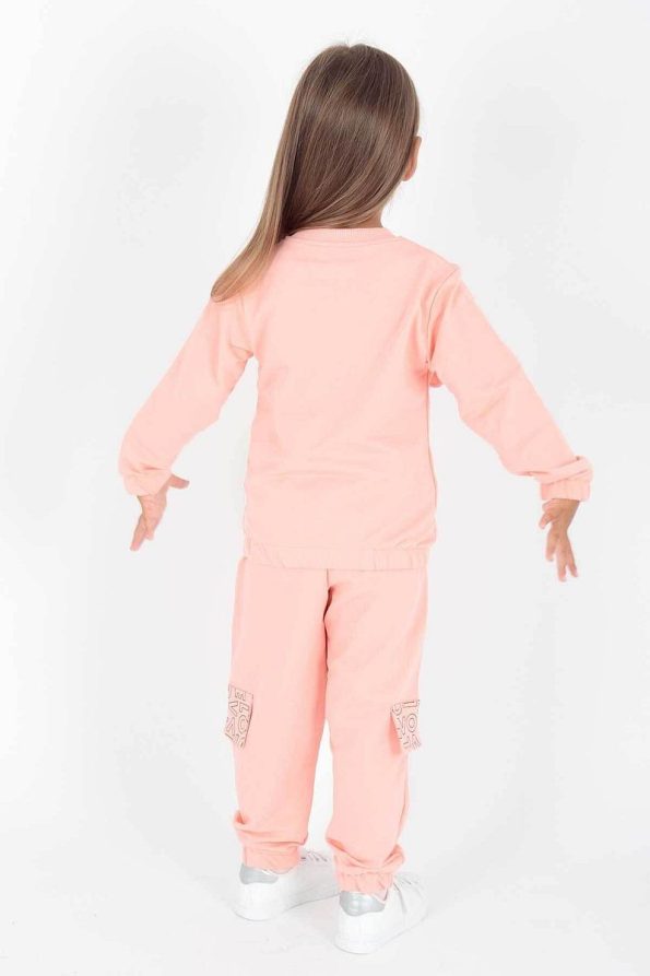 AHENGİM Kids Girls Printed Trendy Tracksuit