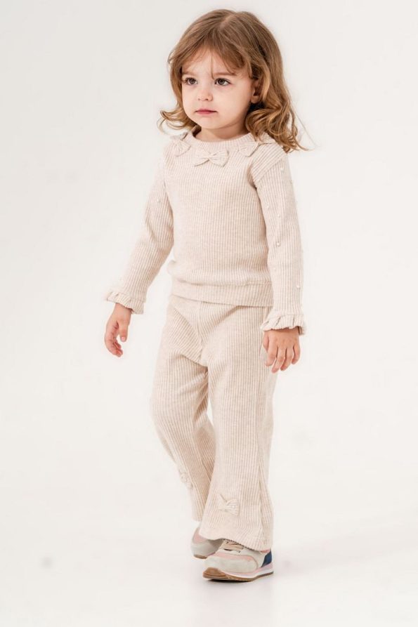 HAUSEkids Rana Bella Girls' Outfit for Ages 1-9 - Latte
