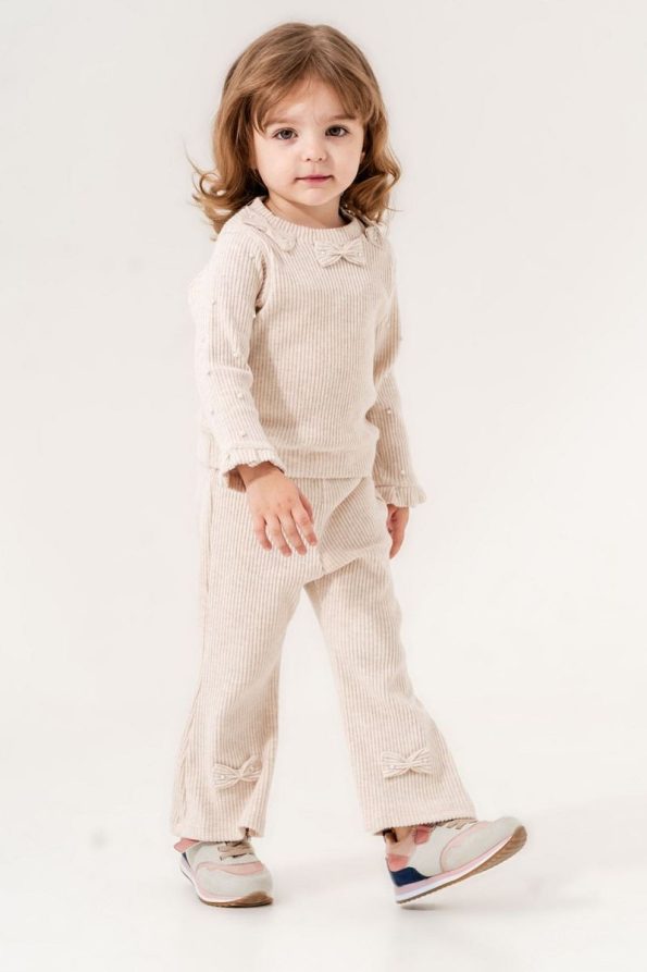 HAUSEkids Rana Bella Girls' Outfit for Ages 1-9 - Latte