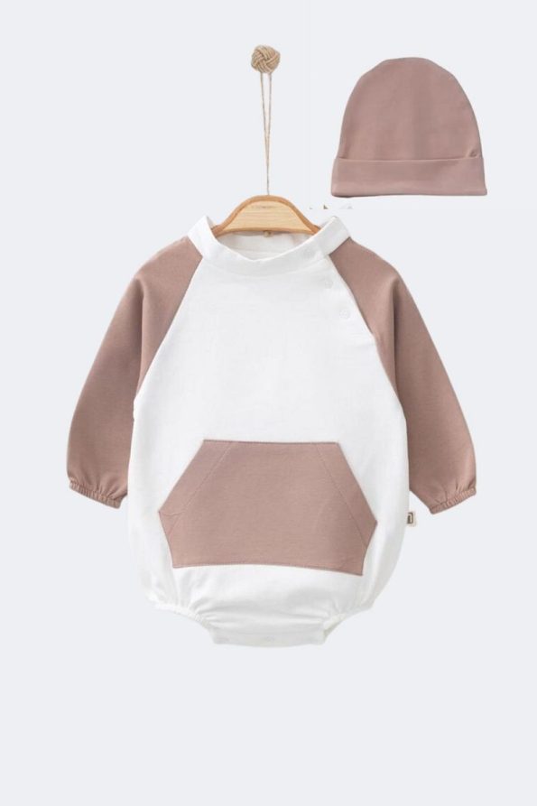 Minytrendy Unisex Baby Cotton Seasonal Romper with Hat