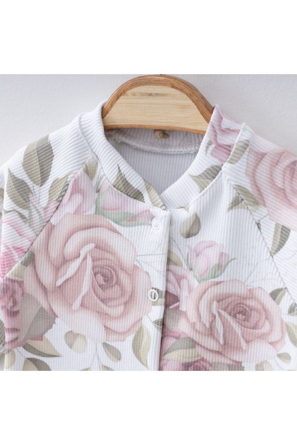 Minimus Newborn Baby Girl Romper Set with Floral Tank Top and Headband