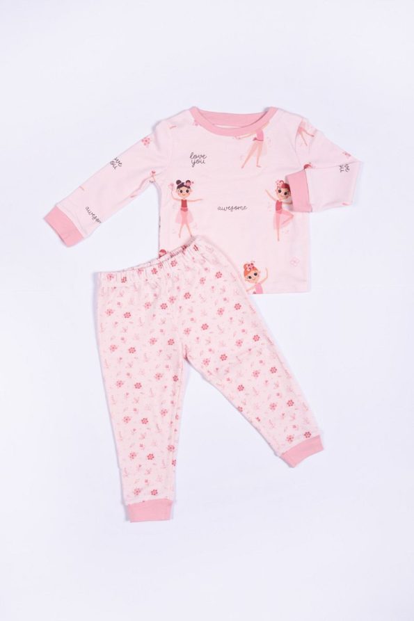 Ninana Baby Girls' Pajama Set - Ballerina