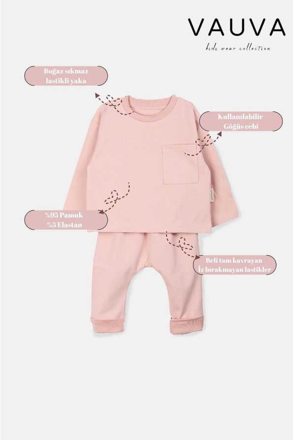 Vauva Seasonal Long Sleeve Baby Set for Boys and Girls - 6 to 36 Months