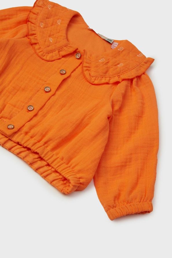 GB Baby BG Store Orange Blouse for Baby Girls