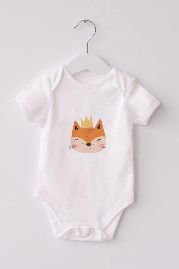 Lilabio 100% Organic Cotton 3-Pack Printed Short Sleeve Baby Bodysuit Panda