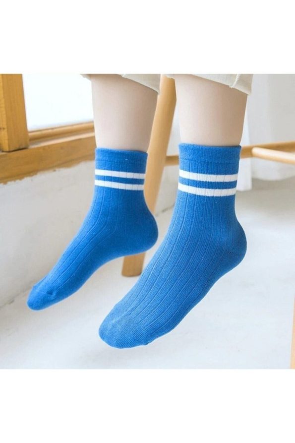 10 Pairs of Children's Colorful Sock Socks with Circle Pattern