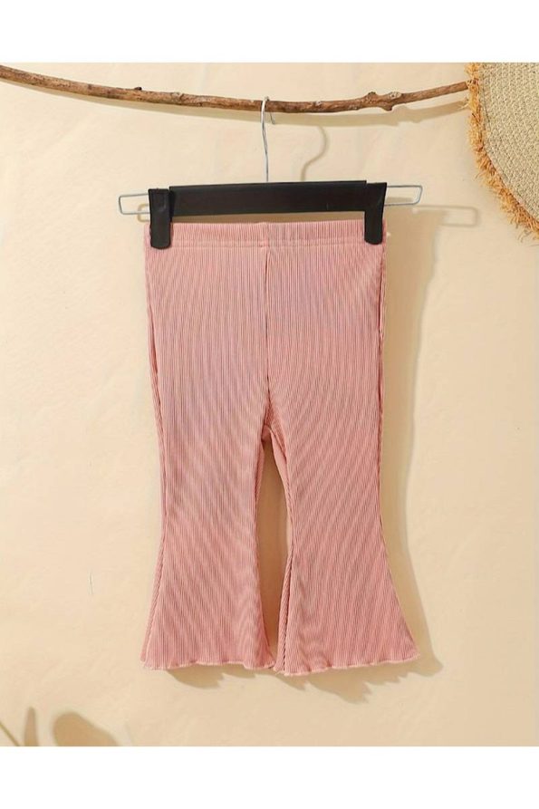 3-Piece Girls' Baby and Kids' Comfortable Wide-Leg Leggings