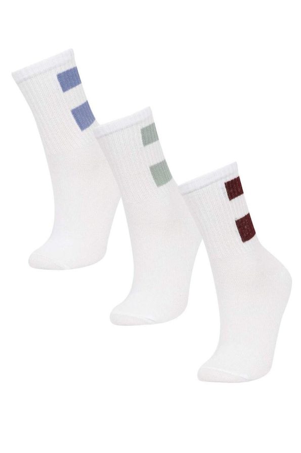 Defacto Boys' 3-Pack Cotton Long Socks
